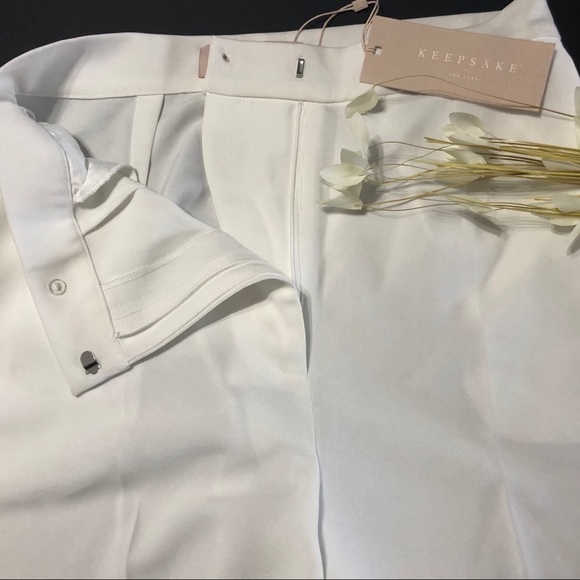 KEEPSAKE NWT Just Mine Wide Leg Pant in Ivory - Picture 7 of 10